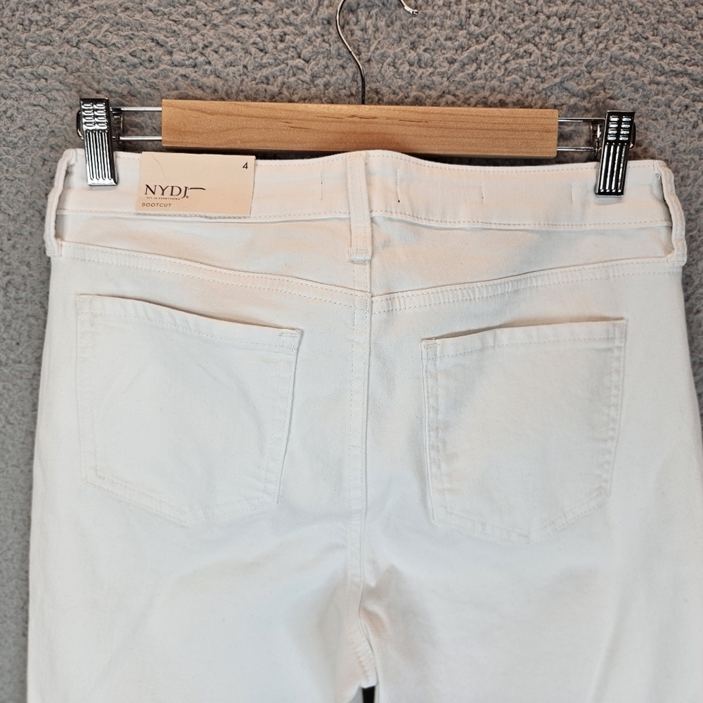 NYDJ Barbara Bootcut White Denim Jeans Sz 4 Lift & Tuck Technology Stretch - Picture 8 of 15